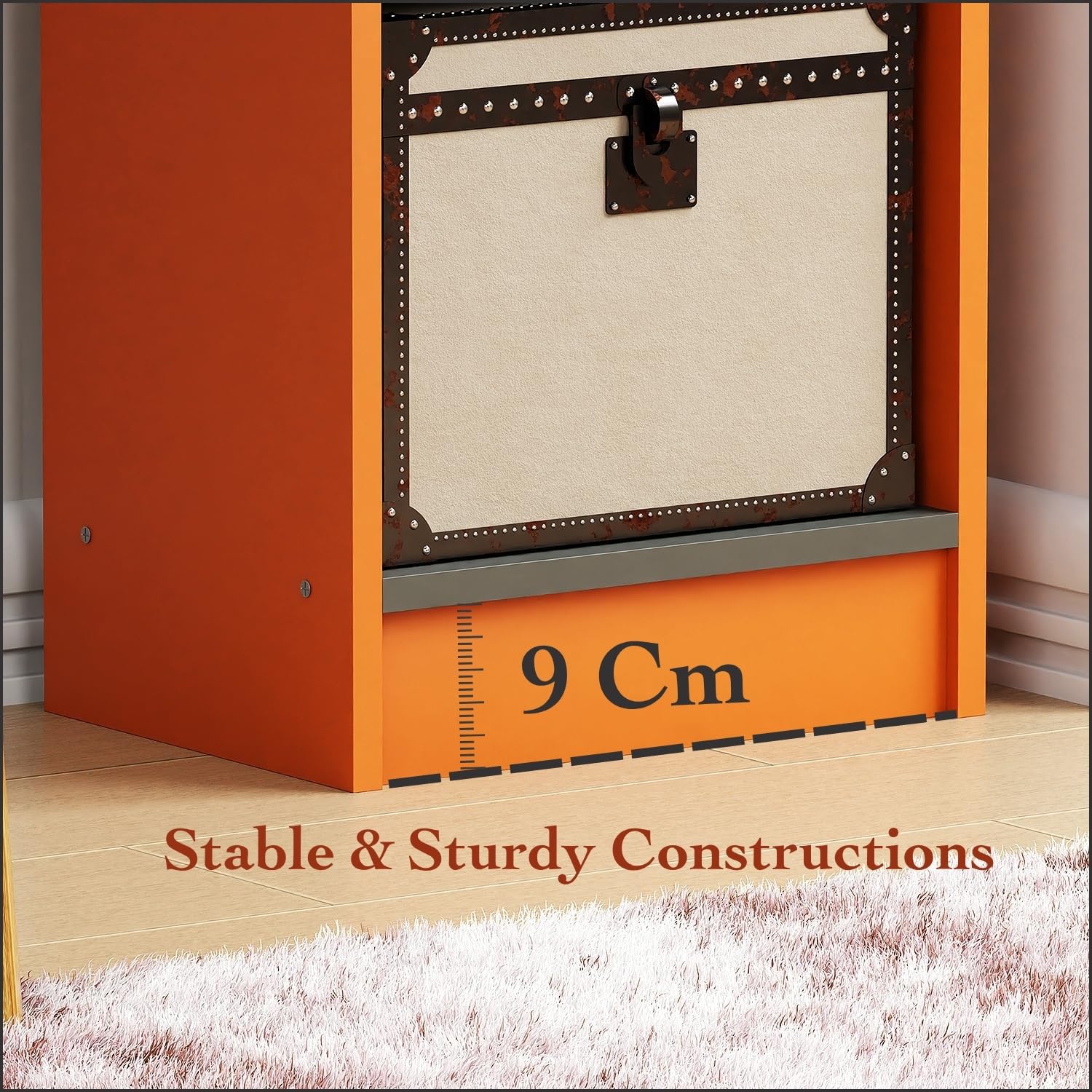 Lukzer 6 Layer Dual Tone Engineered Wood Bookshelf Multipurpose Rack (MR-005/Lavamist) - Image 3