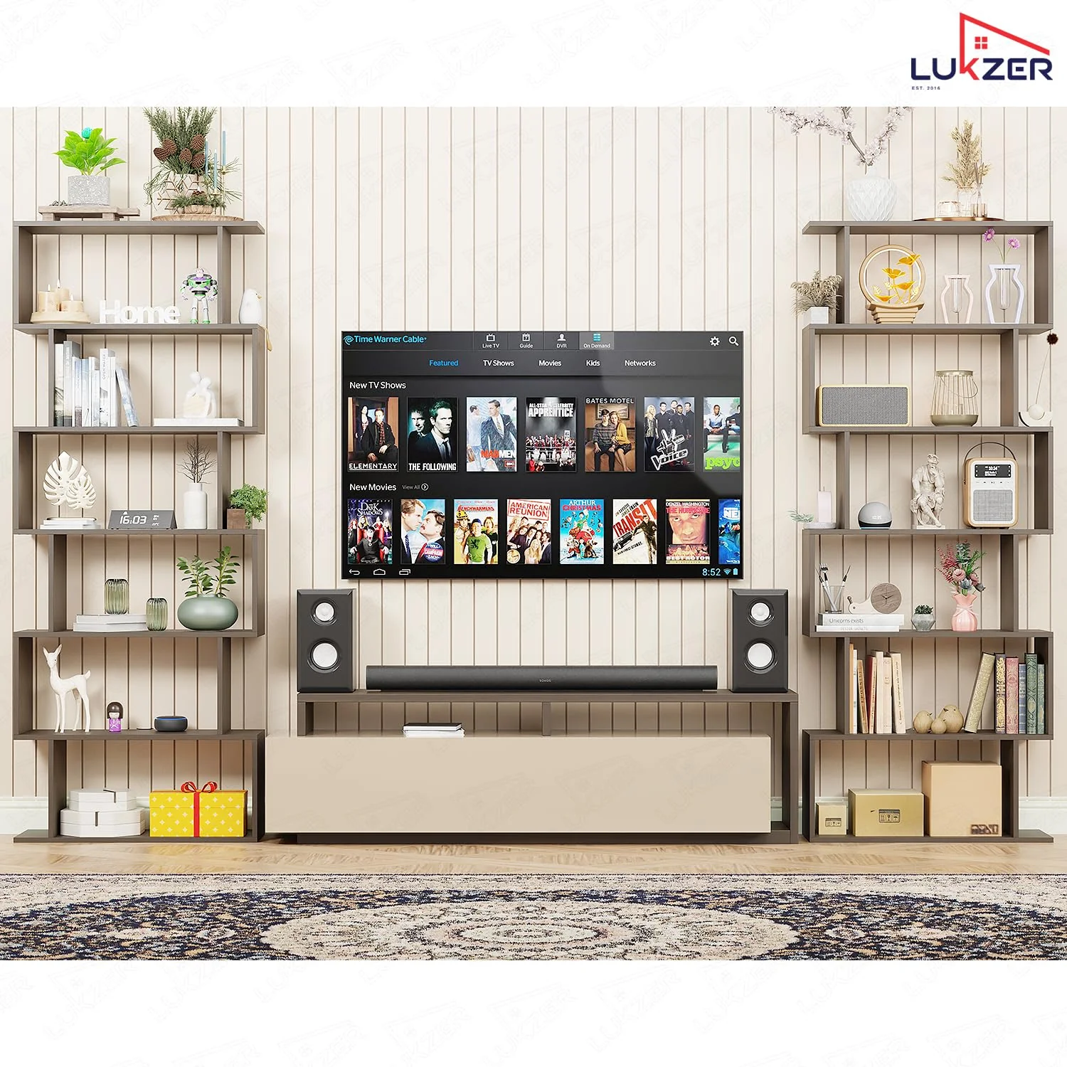 Lukzer 6-Layer S-Shaped Ladder Engineered Wood Open Bookshelf Rack (MR-002, Wenge) - Image 7