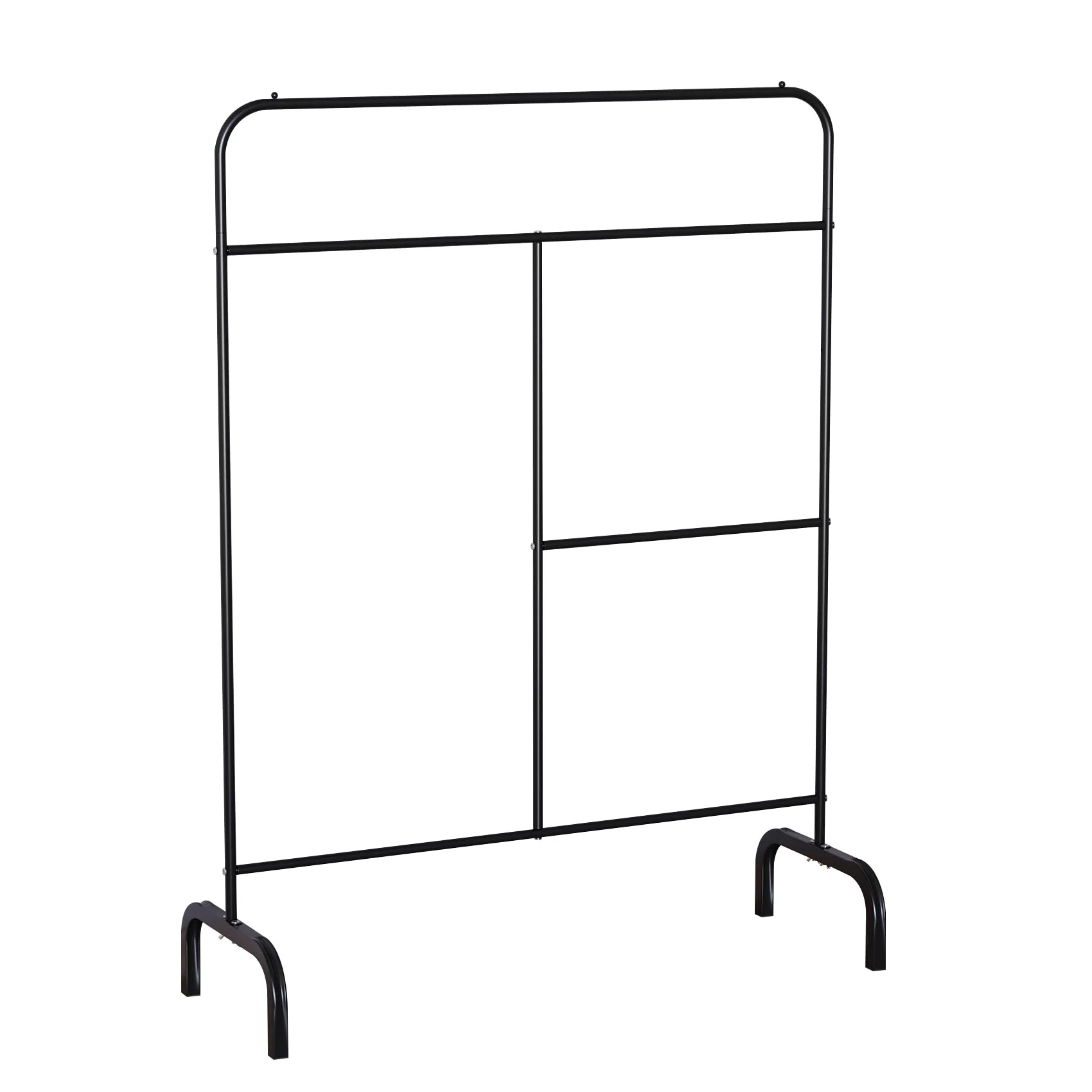 Lukzer Metal Garment Stand with Multi-Level Hanging Bars (MGS-005/Black) - Image 8
